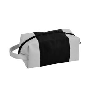 NEW CREATIVE GIFTS INTERNATIONAL leatherette/canvas travel kit in black